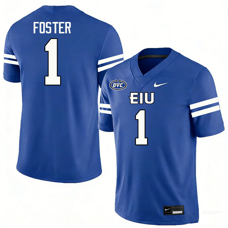 Eastern Illinois Panthers #1 Tylan Foster College Football Jerseys,Uniforms-Blue